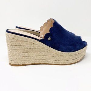 New Kate Spade Toby Scalloped Wedges - Bluewill post more picstures